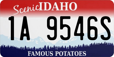 ID license plate 1A9546S