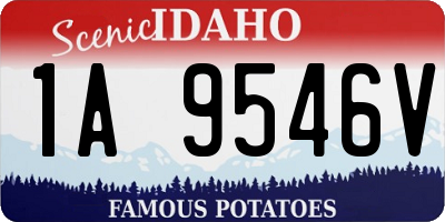 ID license plate 1A9546V
