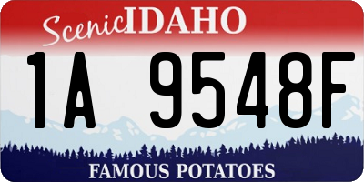 ID license plate 1A9548F