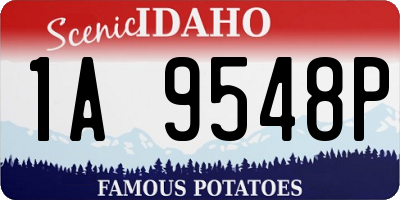 ID license plate 1A9548P