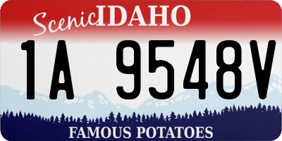 ID license plate 1A9548V