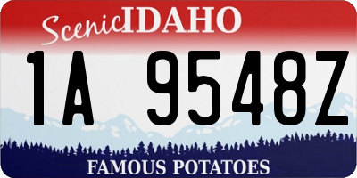 ID license plate 1A9548Z