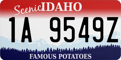 ID license plate 1A9549Z