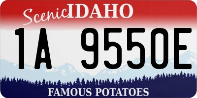 ID license plate 1A9550E