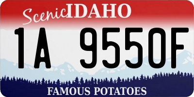 ID license plate 1A9550F