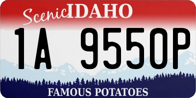 ID license plate 1A9550P