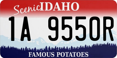 ID license plate 1A9550R