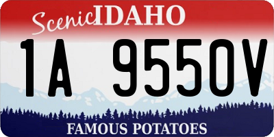 ID license plate 1A9550V