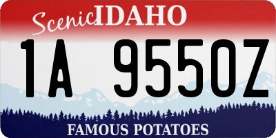 ID license plate 1A9550Z