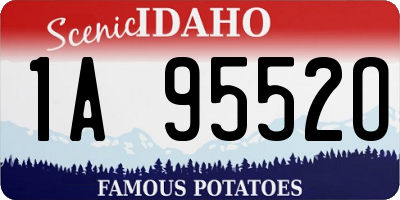 ID license plate 1A9552O