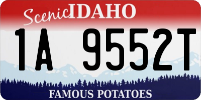 ID license plate 1A9552T