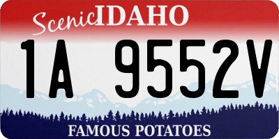 ID license plate 1A9552V