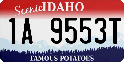 ID license plate 1A9553T