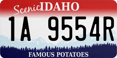 ID license plate 1A9554R