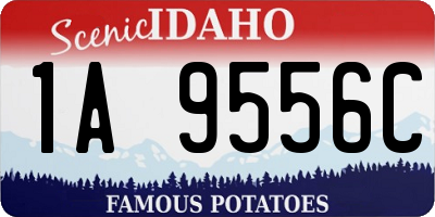 ID license plate 1A9556C