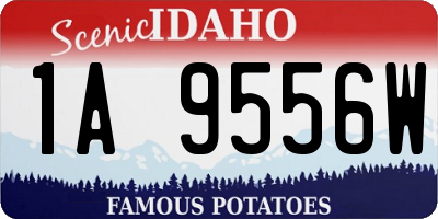 ID license plate 1A9556W