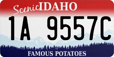 ID license plate 1A9557C