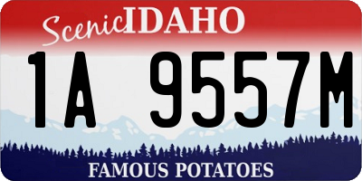 ID license plate 1A9557M
