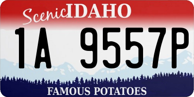 ID license plate 1A9557P