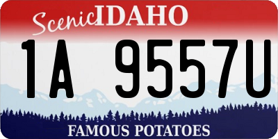 ID license plate 1A9557U