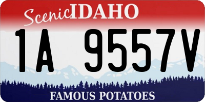 ID license plate 1A9557V