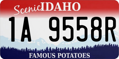 ID license plate 1A9558R