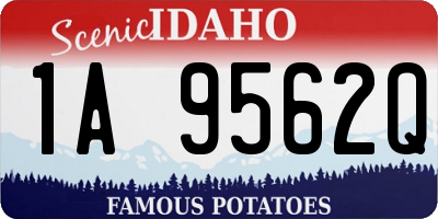 ID license plate 1A9562Q