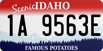 ID license plate 1A9563E