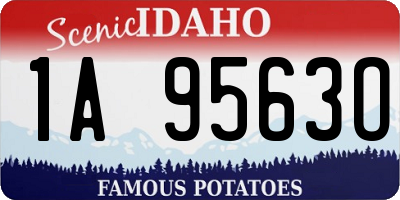 ID license plate 1A9563O