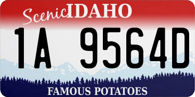 ID license plate 1A9564D
