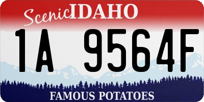 ID license plate 1A9564F