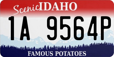 ID license plate 1A9564P