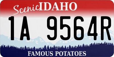 ID license plate 1A9564R