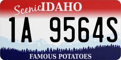 ID license plate 1A9564S