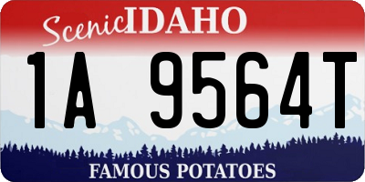 ID license plate 1A9564T