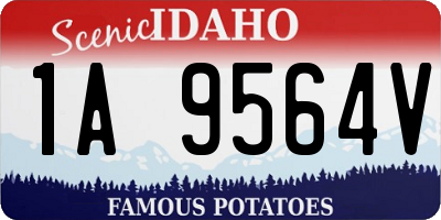 ID license plate 1A9564V