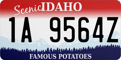 ID license plate 1A9564Z