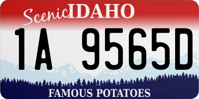 ID license plate 1A9565D