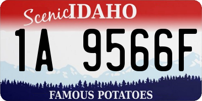 ID license plate 1A9566F
