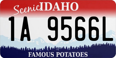 ID license plate 1A9566L