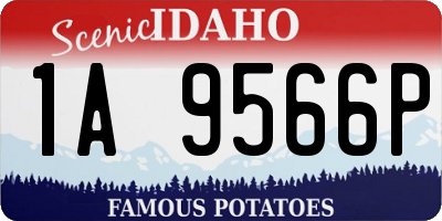 ID license plate 1A9566P