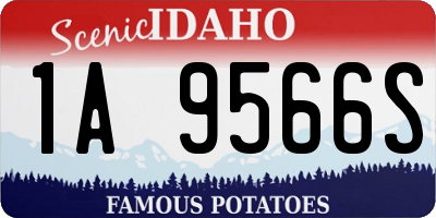 ID license plate 1A9566S