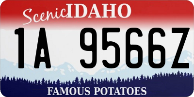 ID license plate 1A9566Z