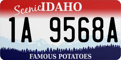 ID license plate 1A9568A