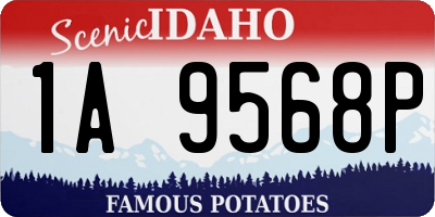 ID license plate 1A9568P
