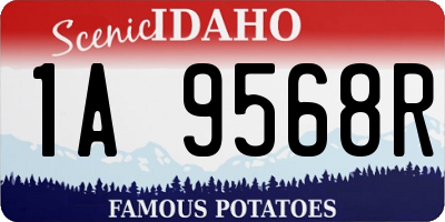 ID license plate 1A9568R