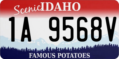 ID license plate 1A9568V