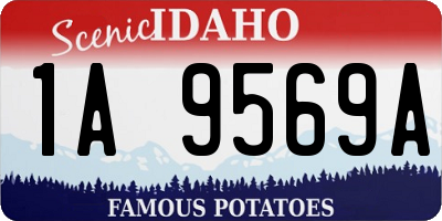 ID license plate 1A9569A