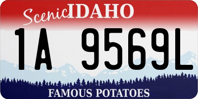 ID license plate 1A9569L