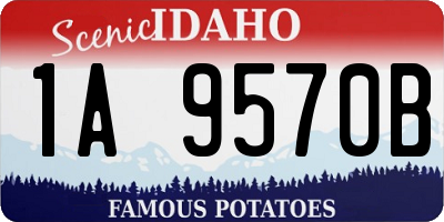 ID license plate 1A9570B